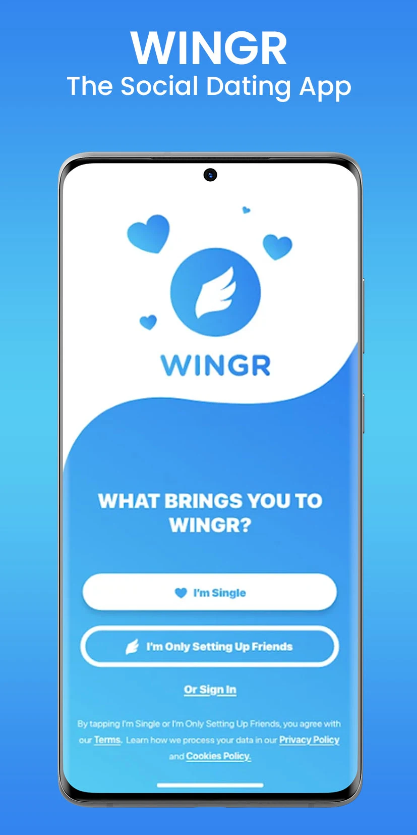 Wingr: The Social Dating App screenshot