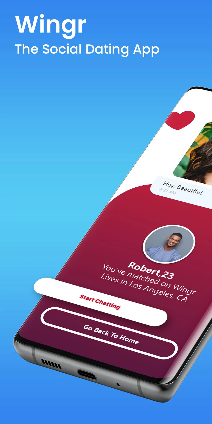 Wingr: The Social Dating App screenshot